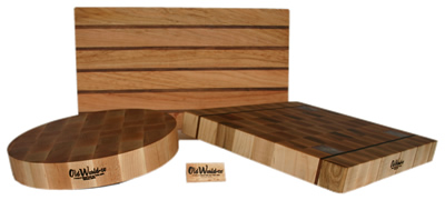 Custom designed wood cutting boards make great gifts